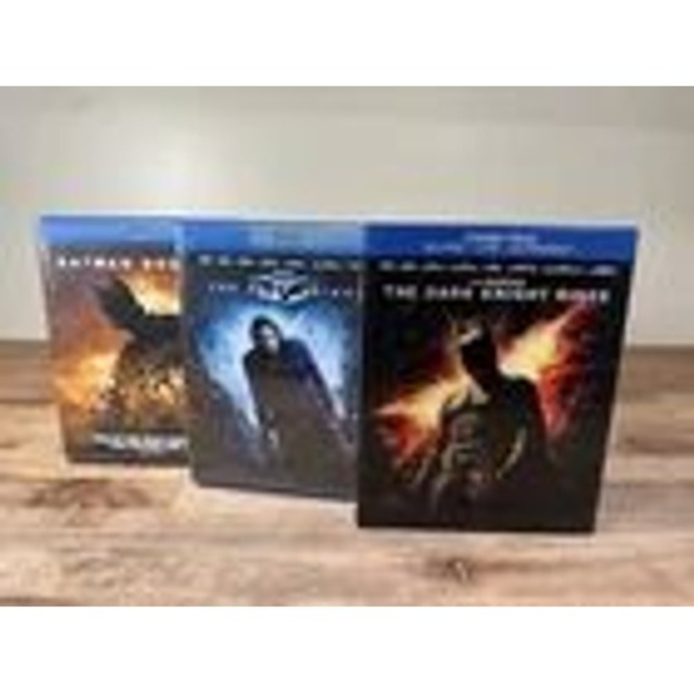 The Dark Knight Trilogy: Blu-ray Set Batman Begins 2008 Dark Knight Rises